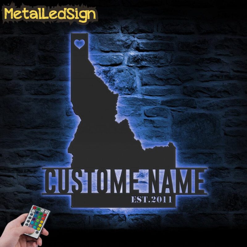 Custom-Idaho-Map-Metal-Wall-Art-LED-Lights-3.jpg