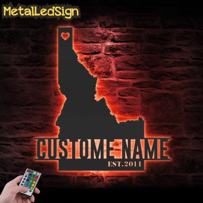 Custom-Idaho-Map-Metal-Wall-Art-LED-Lights-5.jpg