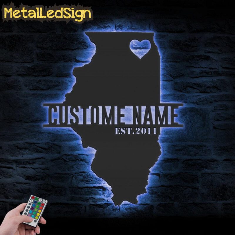 Custom-Illinois-Map-Metal-Wall-Art-LED-Lights-3.jpg