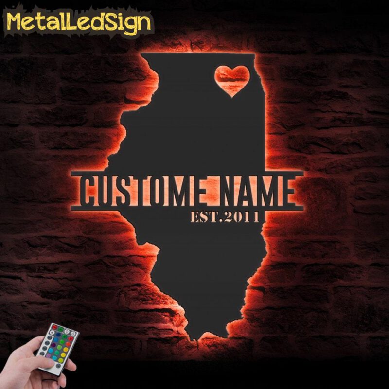 Custom-Illinois-Map-Metal-Wall-Art-LED-Lights-5.jpg