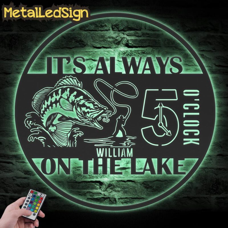 Custom-Its-5-Oclock-Bass-Fishing-Metal-Wall-Art-LED-Light-7.jpg