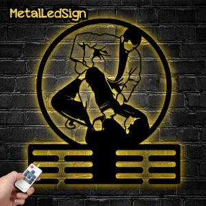 Custom-Jiu-Jitsu-Metal-Led-Medal-Hanger-Images