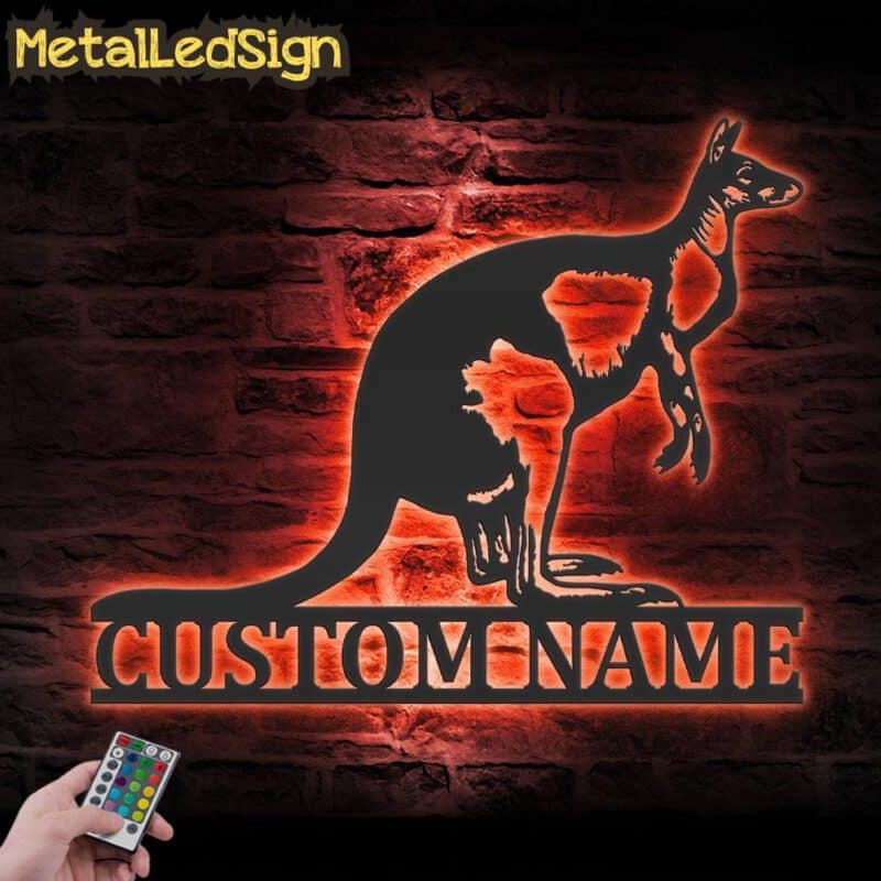 Custom-Kangaroo-Australia-Metal-Wall-Art-LED-Light-5.jpg