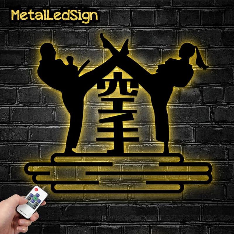 Custom-Karate-Led-Wall-Hanging-With-Led-Light-Images