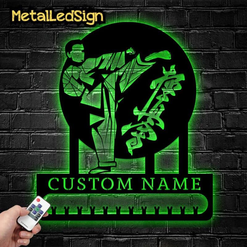 Custom-Karate-Metal-Led-Medal-Hanger-6