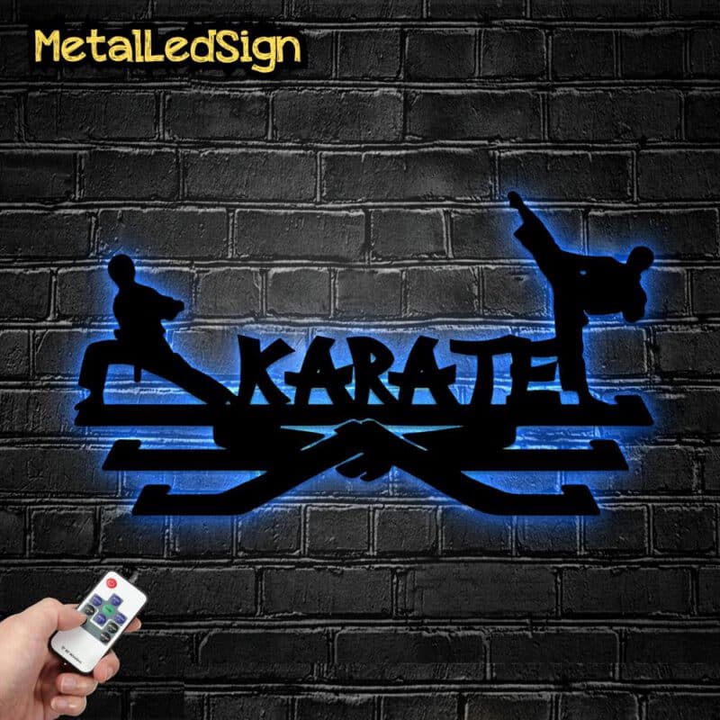 Custom-Karate-Metal-Led-Wall-Hanging-With-Led-Light-4-1