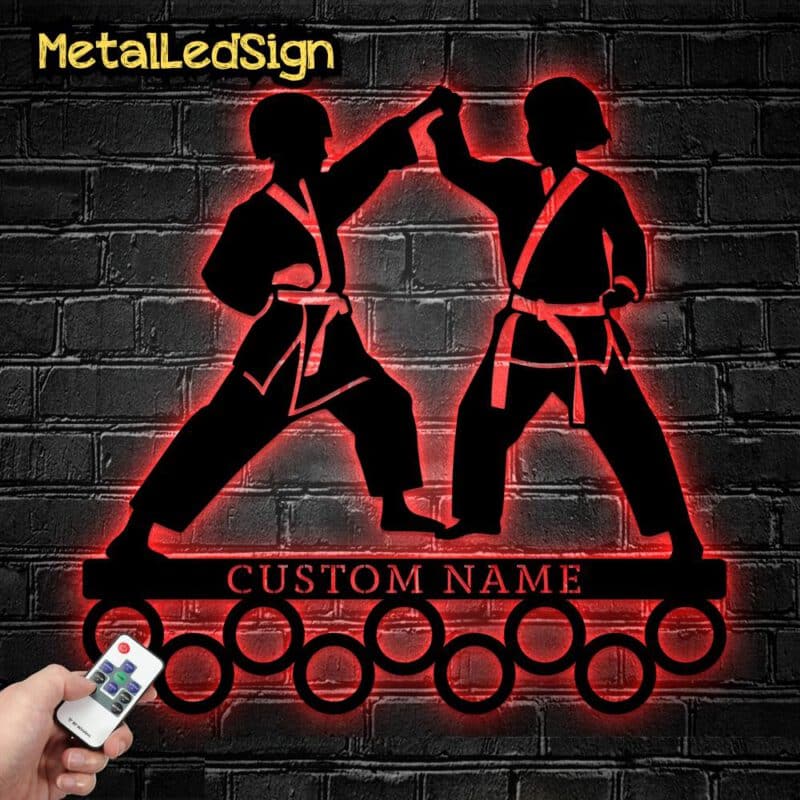 Custom-Karate-Metal-Medal-Hanger-2