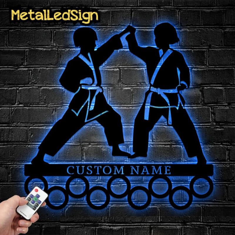 Custom-Karate-Metal-Medal-Hanger-8