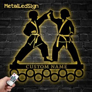 Custom-Karate-Metal-Medal-Hanger-Images