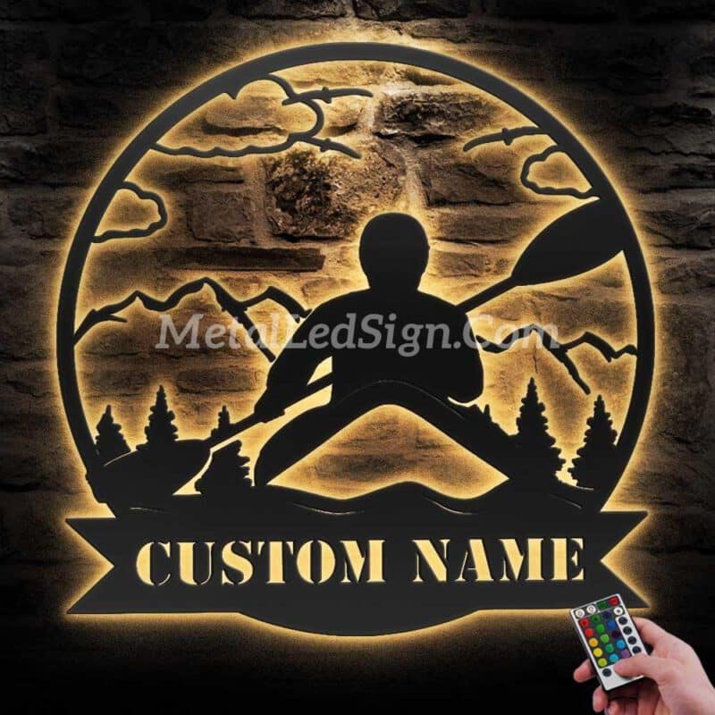 Custom-Kayak-Lake-Life-Metal-Wall-Art-Led-Light-Images-1