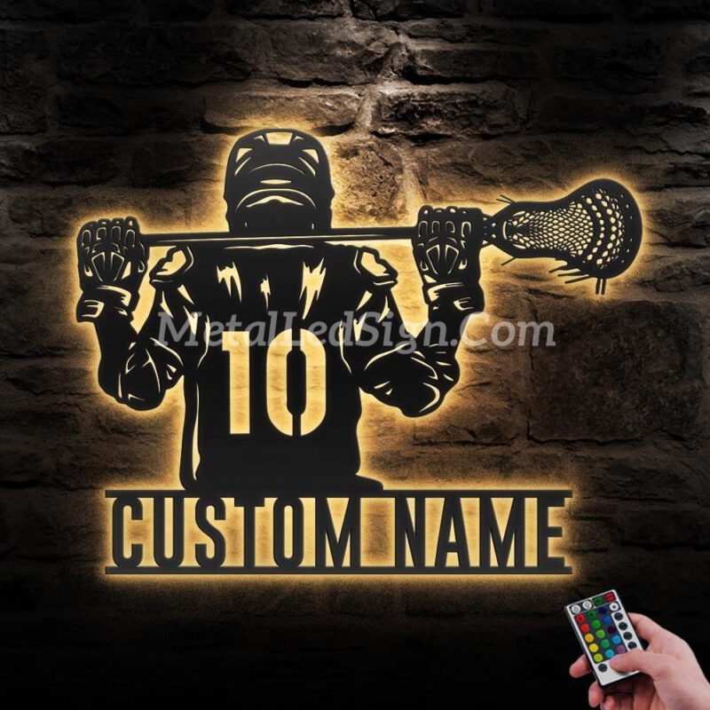 Custom-Lacrosse-Metal-Wall-Art-Led-Light-Images