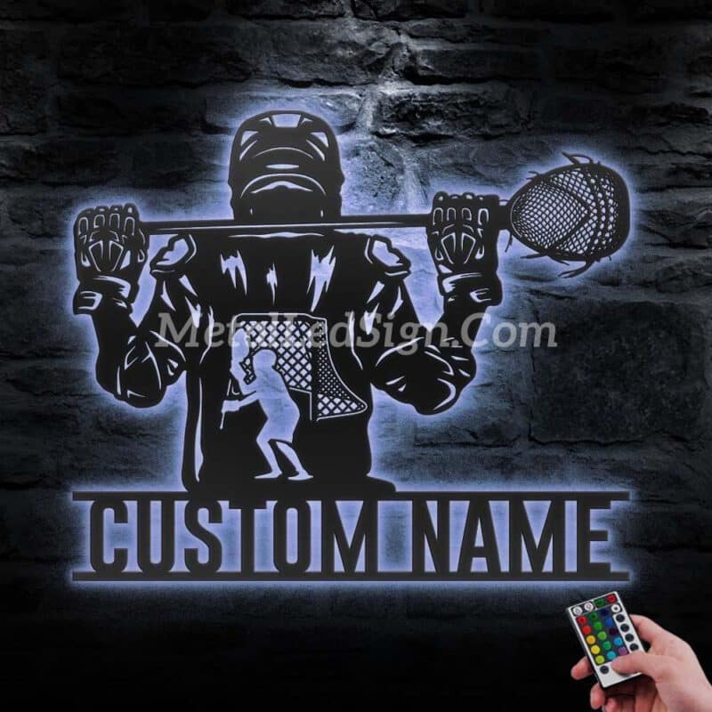 Custom-Lacrosse-Stick-Metal-Wall-Art-Led-Light-3