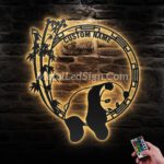 Custom-Lazy-Panda-Metal-Wall-Art-Led-Light-Images