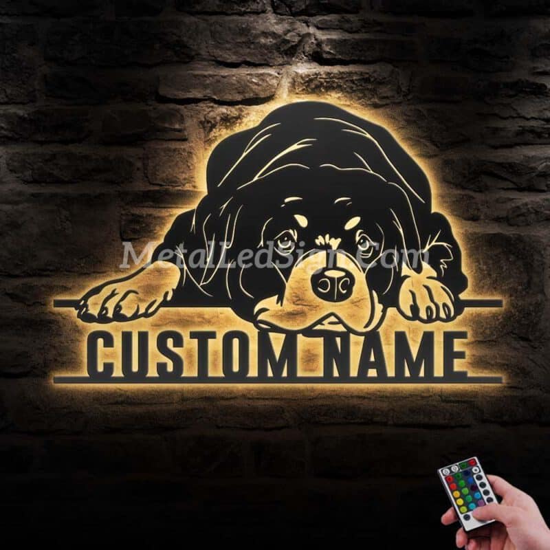 Custom-Lazy-Rottweiler-Metal-Wall-Art-Led-Light-Images-1