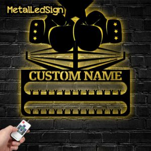 Custom-Led-Boxing-Medal-Hanger-Wall-Art-Led-Light-Images