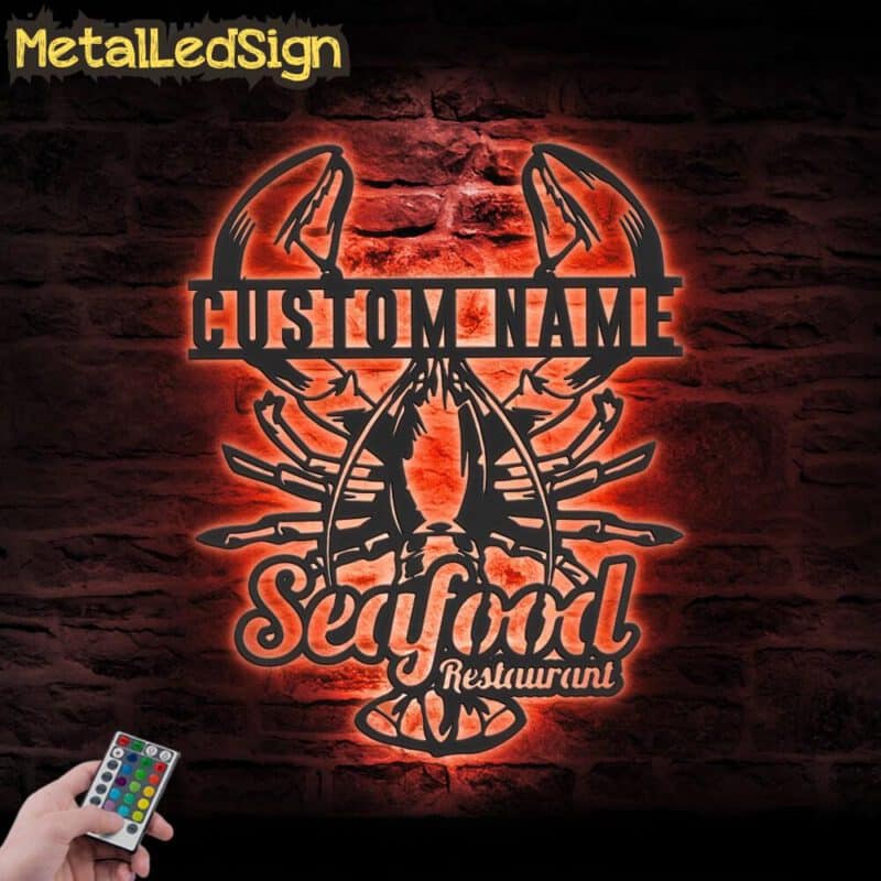 Custom-Lobster-Seafood-Restaurant-Metal-Wall-Art-LED-Light-5.jpg