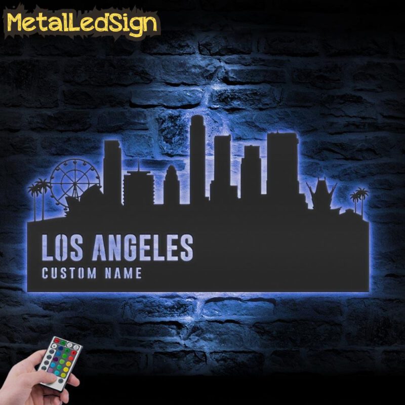 Custom-Los-Angeles-Skyline-Metal-Wall-Art-LED-Light-3.jpg