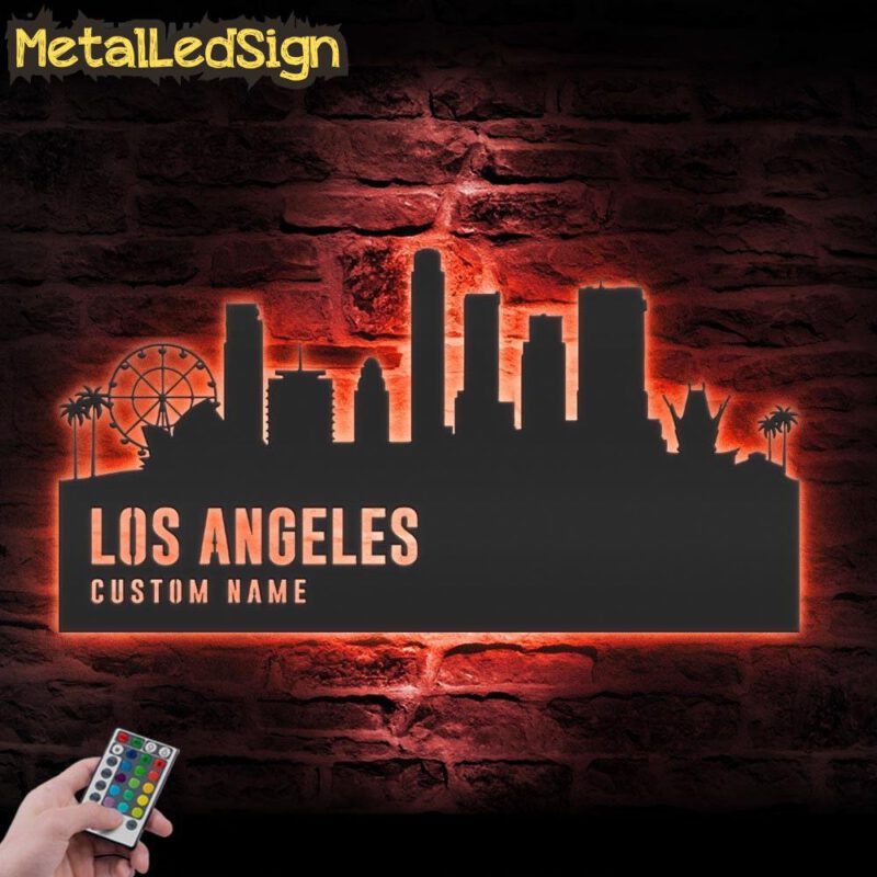 Custom-Los-Angeles-Skyline-Metal-Wall-Art-LED-Light-5.jpg