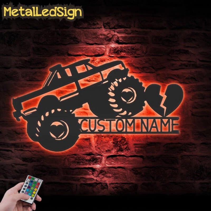 Custom-Love-Heart-Monster-Truck-Driver-Metal-Wall-Art-LED-Light-5.jpg