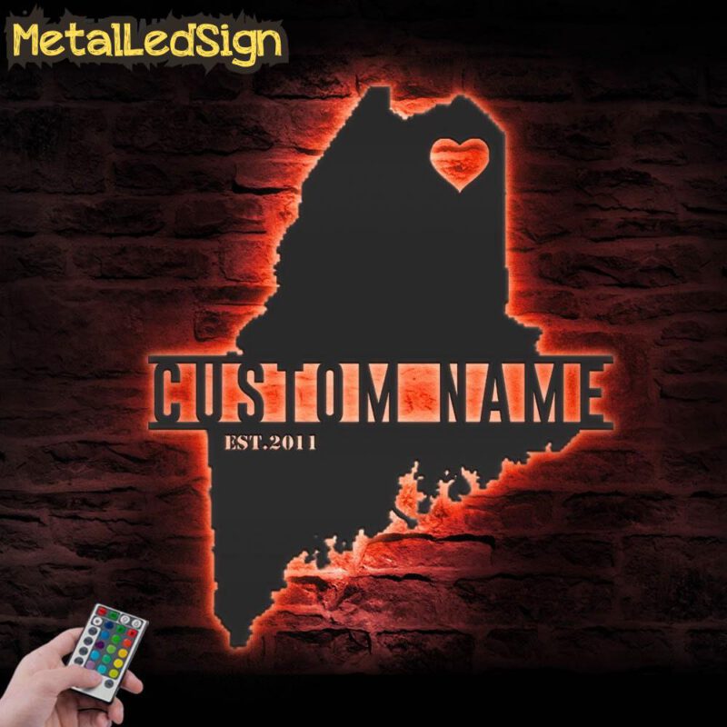 Custom-Maine-Map-Metal-Wall-Art-LED-Light-5.jpg