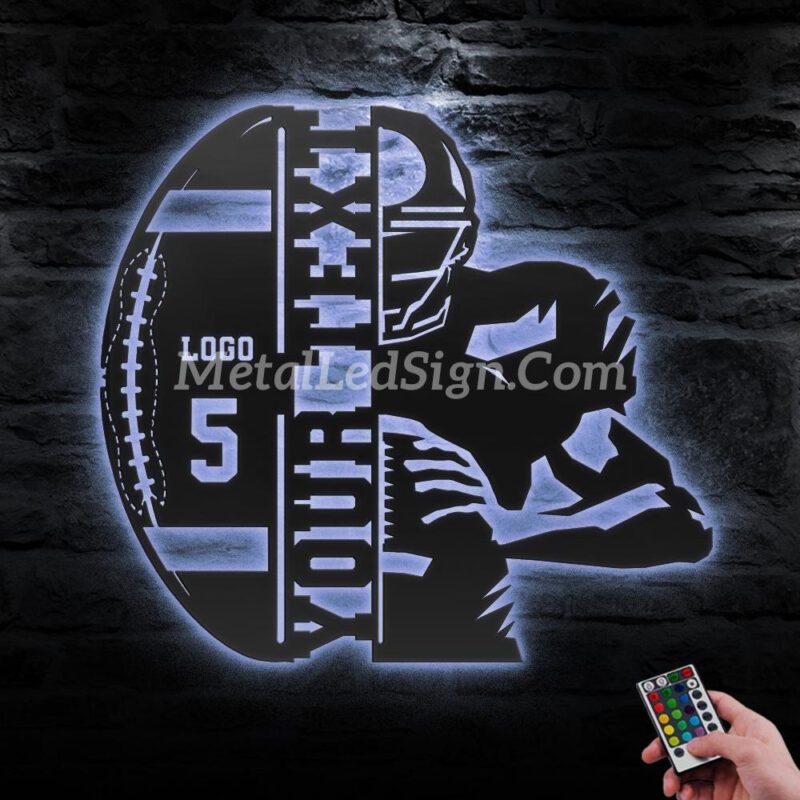 Custom-Man-American-Football-Metal-Wall-Art-Led-Light-3-1