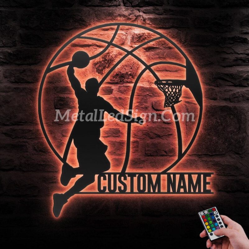 Custom-Man-Basketball-Metal-Wall-Art-Led-Light-5-1