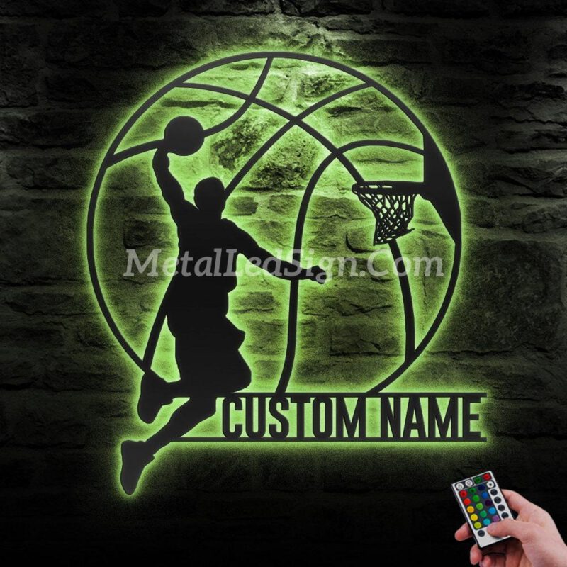 Custom-Man-Basketball-Metal-Wall-Art-Led-Light-6