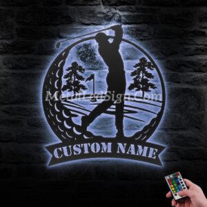 Custom-Man-Golfing-Metal-Wall-Art-Led-Light-3-2