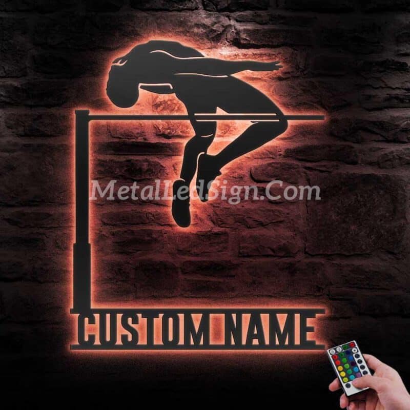 Custom-Man-High-Jump-Metal-Wall-Art-Led-Light-6