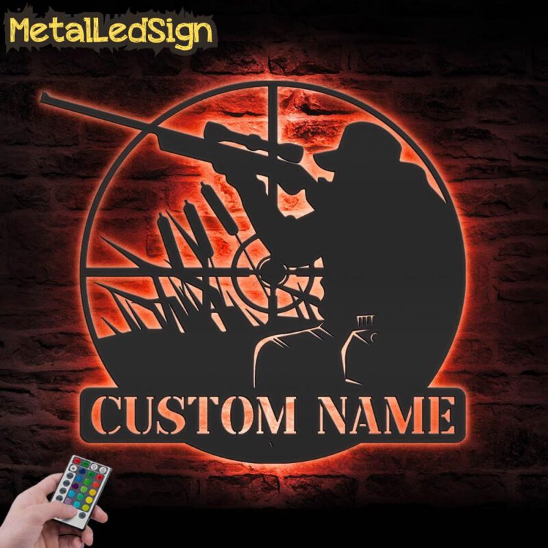 Custom-Man-Hunting-Metal-Wall-Art-LED-Light-5.jpg