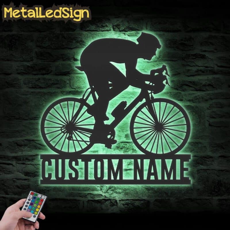 Custom-Man-Road-Bike-Racing-Metal-Wall-Art-LED-Light-5.jpg