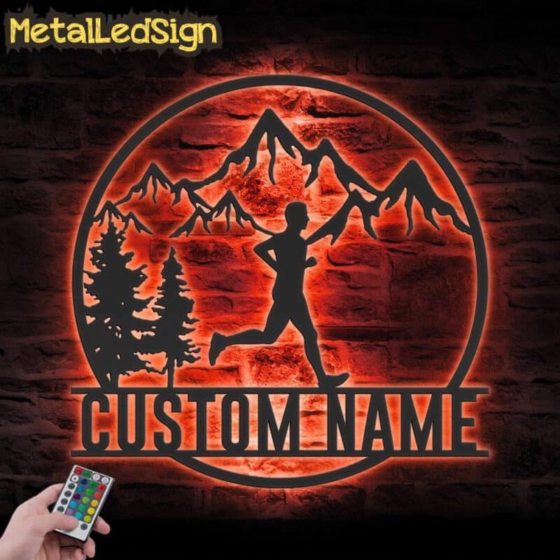 Custom-Man-Trail-Running-Metal-Wall-Art-LED-Light-5.jpg