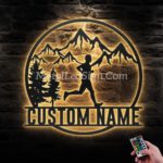 Custom-Man-Trail-Running-Metal-Wall-Art-Led-Light-Images-1