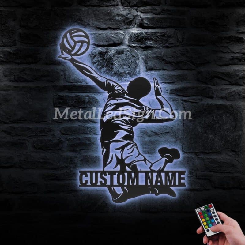 Custom-Man-Volleyball-Metal-Wall-Art-Led-Light-3-2