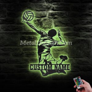 Custom-Man-Volleyball-Metal-Wall-Art-Led-Light-6