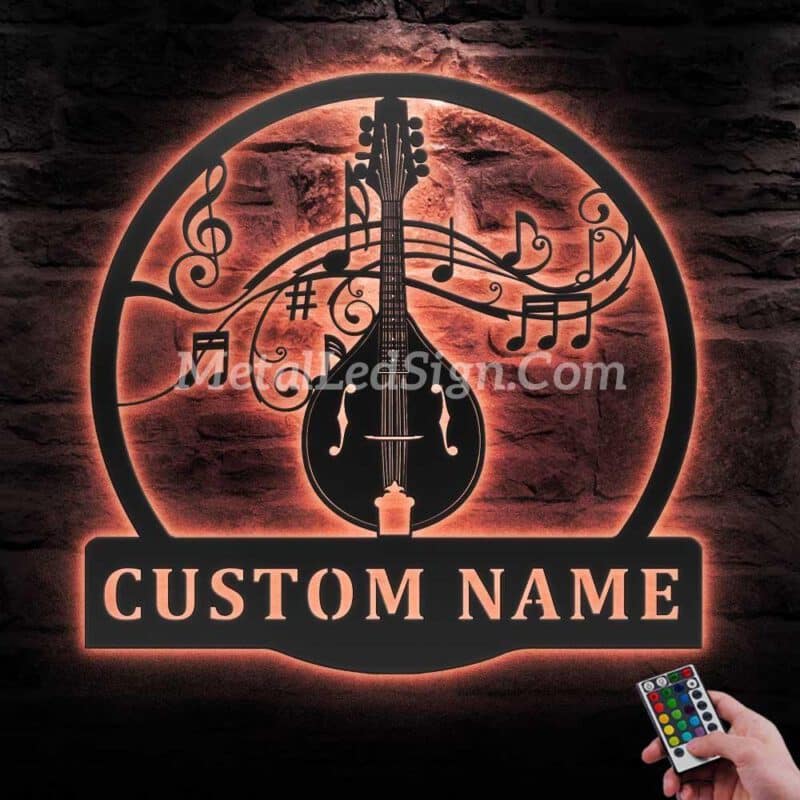 Custom-Mandolin-Musical-Instrument-Metal-Wall-Art-Led-Light-5-1