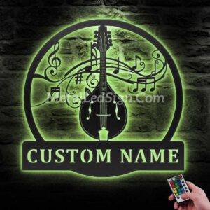 Custom-Mandolin-Musical-Instrument-Metal-Wall-Art-Led-Light-6