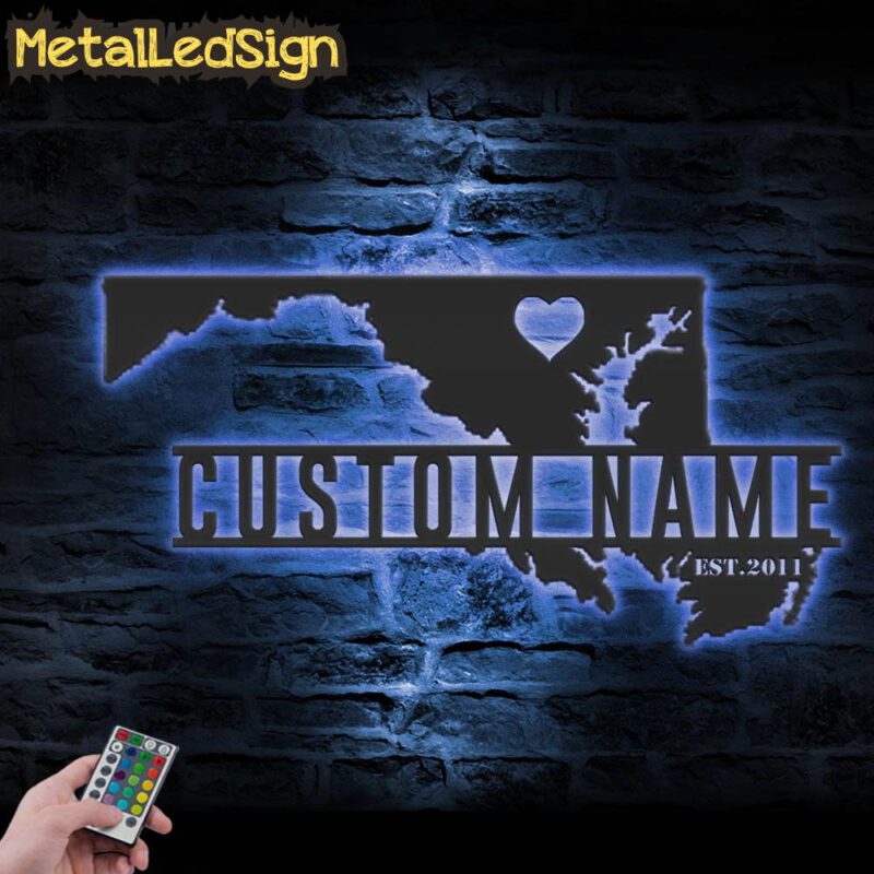 Custom-Maryland-Map-Metal-Wall-Art-LED-Light-3.jpg