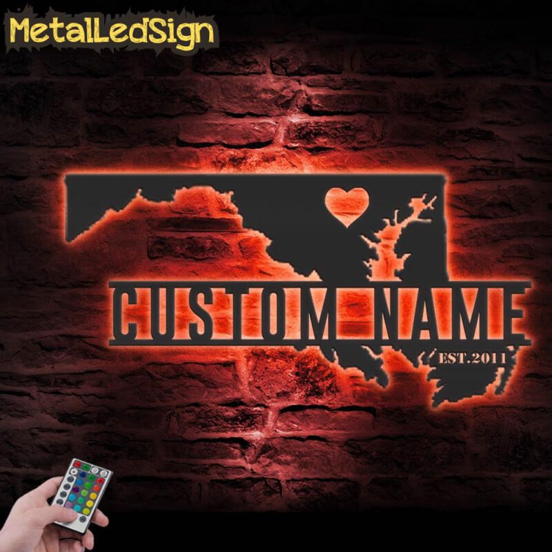 Custom-Maryland-Map-Metal-Wall-Art-LED-Light-5.jpg