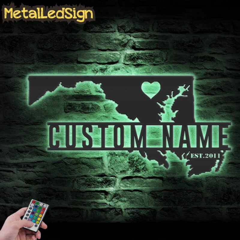 Custom-Maryland-Map-Metal-Wall-Art-LED-Light-7.jpg