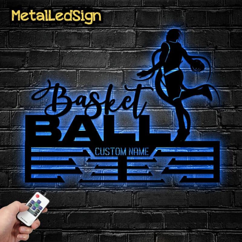 Custom-Metal-Basketball-Medal-Hanger-Wall-Art-Led-Light-4