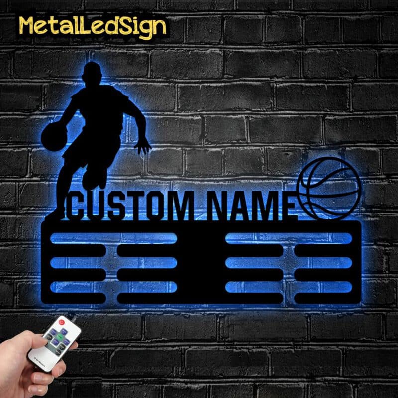 Custom-Metal-Basketball-Medal-Hanger-Wall-Art-Led-Light-8-3