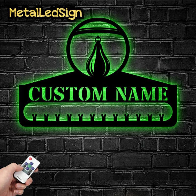 Custom-Metal-Boxing-Medal-Hanger-Wall-Art-Led-Light-4