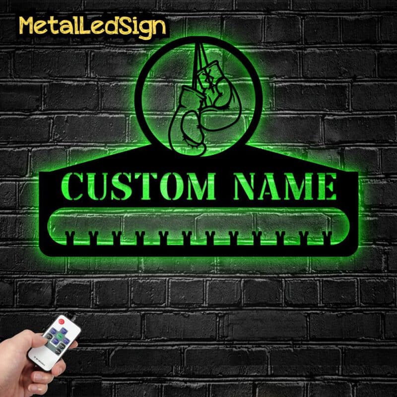 Custom-Metal-Boxing-Medal-Hanger-Wall-Art-Led-Light-6