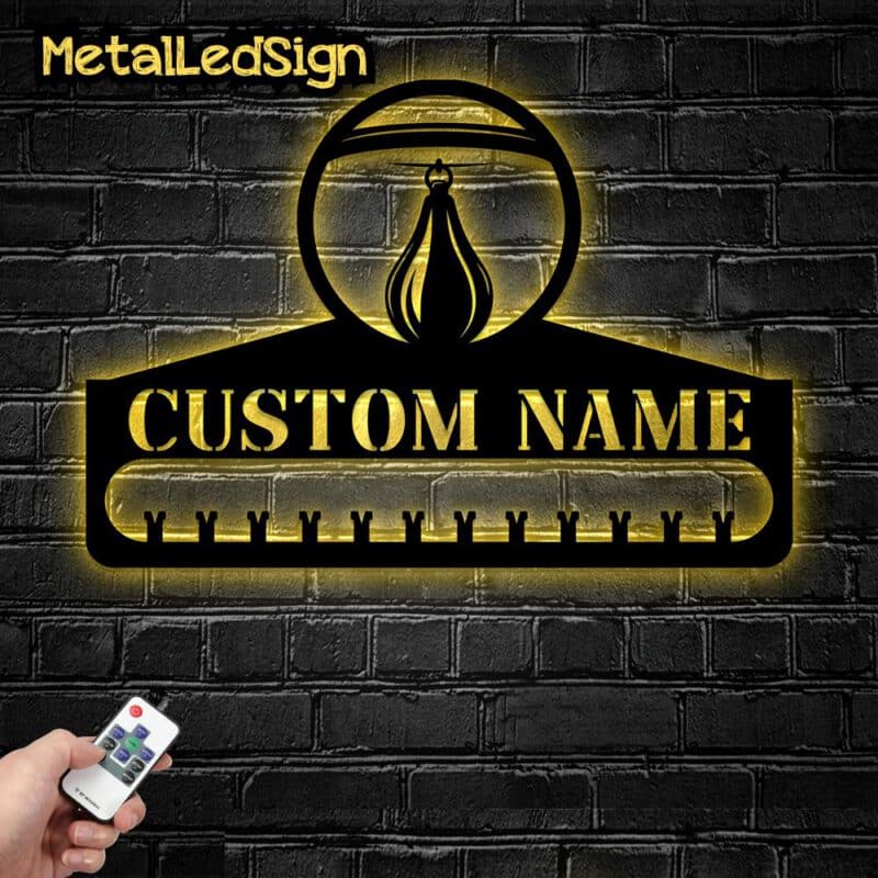 Custom-Metal-Boxing-Medal-Hanger-Wall-Art-Led-Light-Images-2