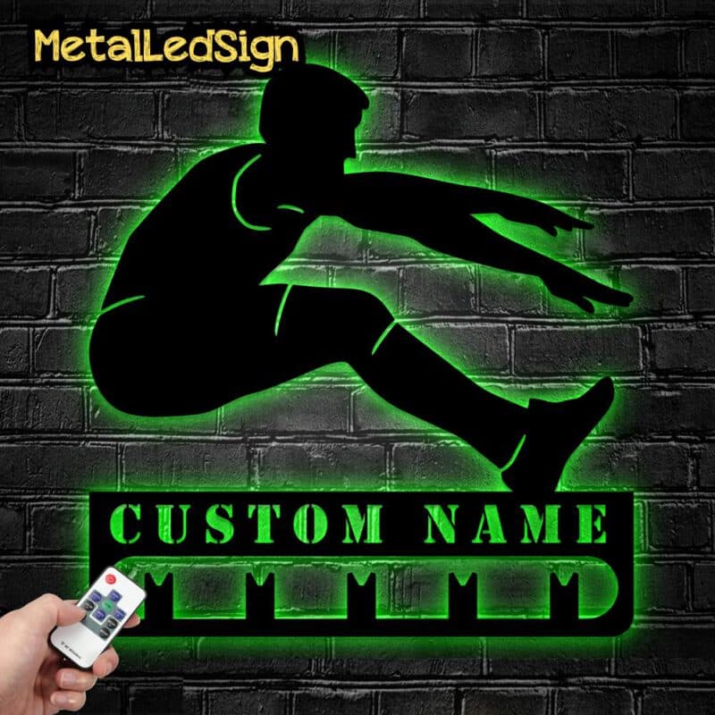 Custom-Metal-Boy-Long-Jump-Medal-Hanger-Wall-Art-Led-Light-8