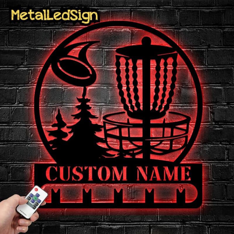 Custom-Metal-Disc-Golf-Medal-Hanger-Wall-Art-Light-8