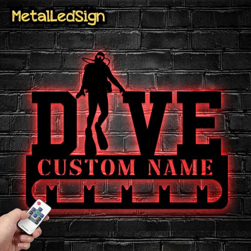 Custom-Metal-Diving-Medal-Hanger-Wall-Art-Light-6