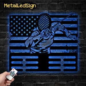 Custom-Metal-Fencing-Medal-Hanger-Wall-Art-Led-Light-6