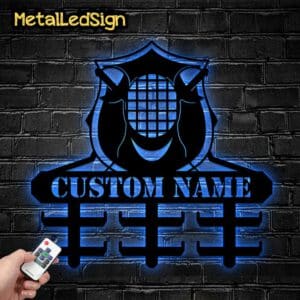 Custom-Metal-Fencing-Medal-Hanger-Wall-Art-Led-Light-Images-1